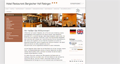 Desktop Screenshot of bergischer-hof-ratingen.de